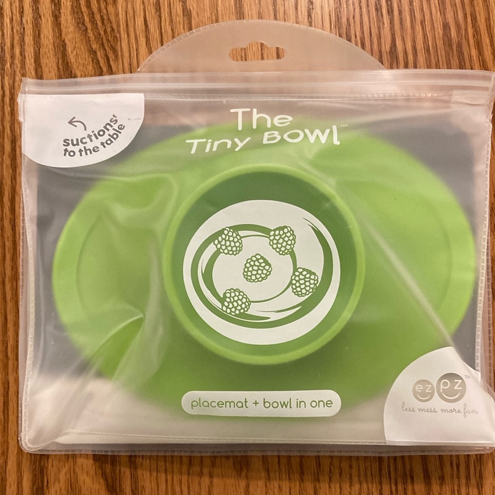 Green Tiny Bowl with Suction for baby
